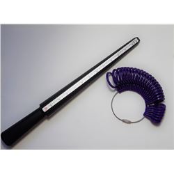 4)  MANDREL STYLE RING SIZER AND A SET