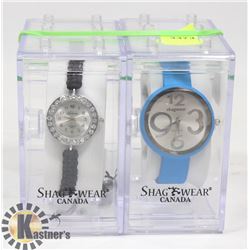 LOT OF 2 NEW SHAGWEAR WATCHES