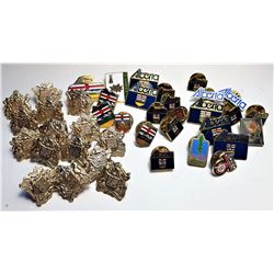 5)  LOT OF 40 ALBERTA LAPEL PINS