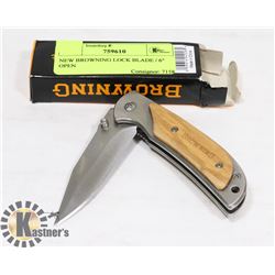 NEW BROWNING LOCK BLADE / 6" OPEN