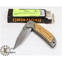 NEW BROWNING LOCK BLADE / 6" OPEN