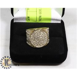 NEW GOLD PLATED RING SZ 7