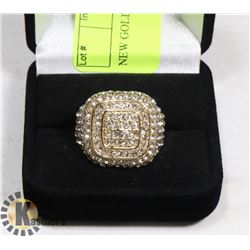 NEW GOLD PLATED RING SZ 10