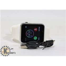 NEW WHITE WIRELESS BLUETOOTH SMARTWATCH W/CAMERA