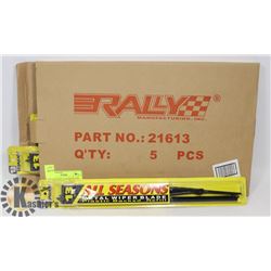 CASE OF 5 NEW 13" WIPER BLADES