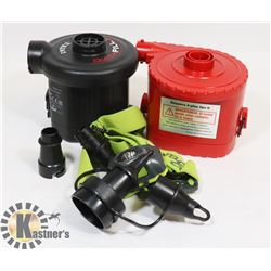 LOT OF 2 PORTABLE AIR PUMP BATTERY OPERATED