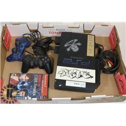 SONY PLAYSTATION 2 WITH 2 CONTROLLERS AND RESIDENT