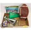 Image 1 : LOT OF COLLECTABLE CFL & NFL ITEMS