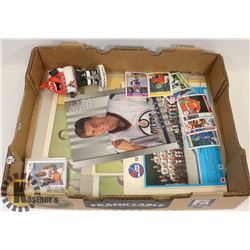 LARGE FLAT OF SPORTS COLLECTIBLES AND MEMORABILIA