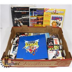 LARGE BOX OF HOCKEY COLLECTIBLES
