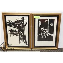 PAIR OF ORIGINAL LITHOGRAPH SIGNED IN PENCIL