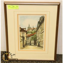 UNTITLED LITHOGRAPH SIGNED IN PENCIL "CITY STREET