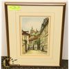 UNTITLED LITHOGRAPH SIGNED IN PENCIL "CITY STREET