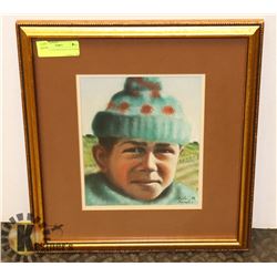 ORIGINAL COLOR PENCIL ON PAPER BOARD