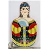 RUSSIAN HAND PAINTED CUTTING BOARD - UNUSED