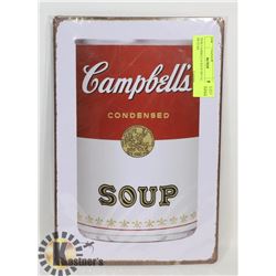 NEW CAMPBELL'S SOUP METAL PICTURE
