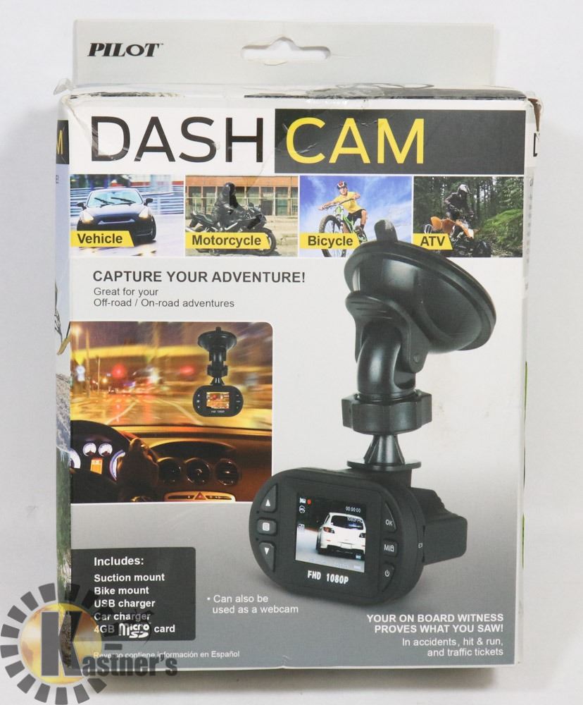Pilot Camera PILOT HD 1080P DASH CAMERA - Kastner Auctions