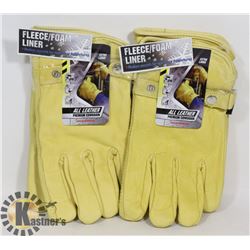 2 PAIR OF WORK HORSE ALL LEATHER PREMIUM COW GRAIN