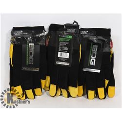 3 PAIRS OF BOB DALE GOATSKIN PERFORMANCE SIZE XL