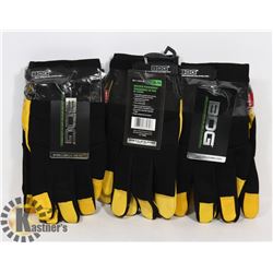 3 PAIRS OF BOB DALE GOATSKIN PERFORMANCE SIZE XL