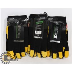 3 PAIRS OF BOB DALE GOATSKIN PERFORMANCE SIZE XL