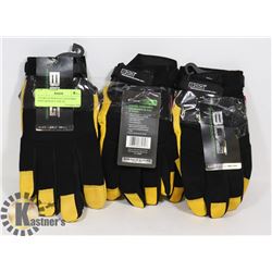 3 PAIRS OF BOB DALE GOATSKIN PERFORMANCE SIZE XL