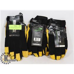 3 PAIRS OF BOB DALE GOATSKIN PERFORMANCE SIZE XL