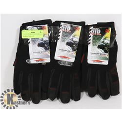 3 PAIRS XL EXCELLENT PEXTERITY WORK GLOVES GTP
