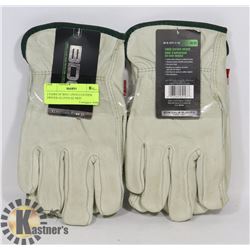 2 PAIRS OF BDG LINED LEATHER DRIVER GLOVES SZ MED