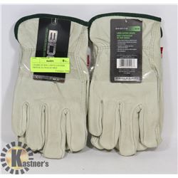 2 PAIRS OF BDG LINED LEATHER DRIVER GLOVES SZ MED