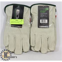 2 PAIRS OF BDG LINED LEATHER DRIVER GLOVES SZ MED