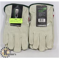 2 PAIRS OF BDG LINED LEATHER DRIVER GLOVES SZ MED