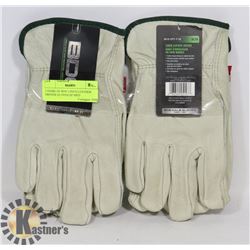 2 PAIRS OF BDG LINED LEATHER DRIVER GLOVES SZ MED