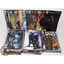 BOX OF COMICS - INCLUDING ANGEL, DR. WHO