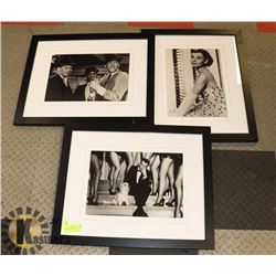 3 FRAMED & MATTED HOLLYWOOD ICONS PICTURES - FRANK