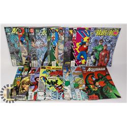 LOT OF 21 FLASH, AQUAMAN & DAREDEVIL COMICS.