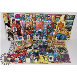 LOT OF 17 FANTASTIC FOUR COMICS.