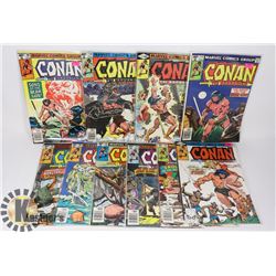 LOT OF TEN 40 CENT CONAN COMICS.