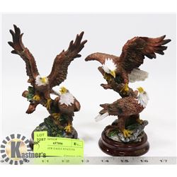 LOT OF 2 NEW EAGLE STATUES