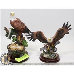 LOT OF 2 NEW EAGLE STATUES