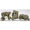 Image 1 : LOT OF 3 ASSORTED ELEPHANT STATUES