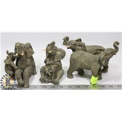 LOT OF 3 ASSORTED ELEPHANT STATUES