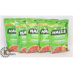 5 PKG HALLS VITAMIN C SUPPLEMENT DROPS