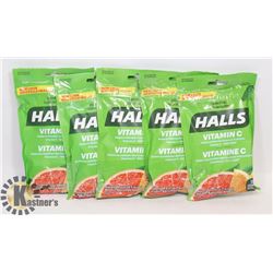 5 PKG HALLS VITAMIN C SUPPLEMENT DROPS