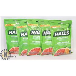 5 PKG HALLS VITAMIN C SUPPLEMENT DROPS