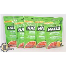 5 PKG HALLS VITAMIN C SUPPLEMENT DROPS