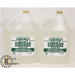2 EACH 5 L CONTAINERS OF HEINZ PURE WHITE VINEGAR