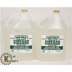 2 EACH 5 L CONTAINERS OF HEINZ PURE WHITE VINEGAR