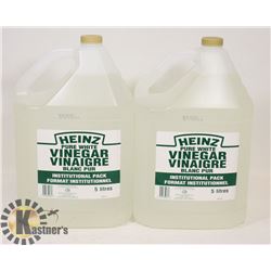 2 EACH 5 L CONTAINERS OF HEINZ PURE WHITE VINEGAR
