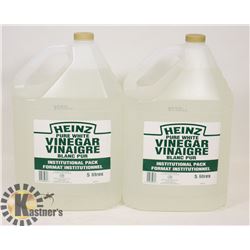2 EACH 5 L CONTAINERS OF HEINZ PURE WHITE VINEGAR